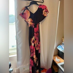 Floral Off-Shoulder Maxi Dress